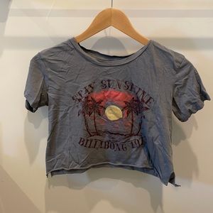 Billabong gray crop top